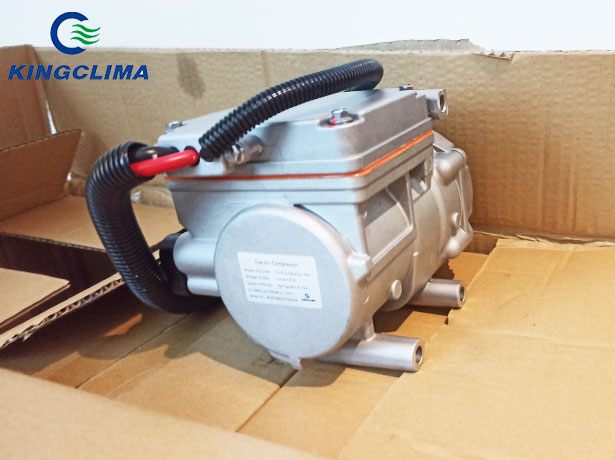 The customer from Portugal received 40 sets of KingClima DM18A4 electric ac compressor